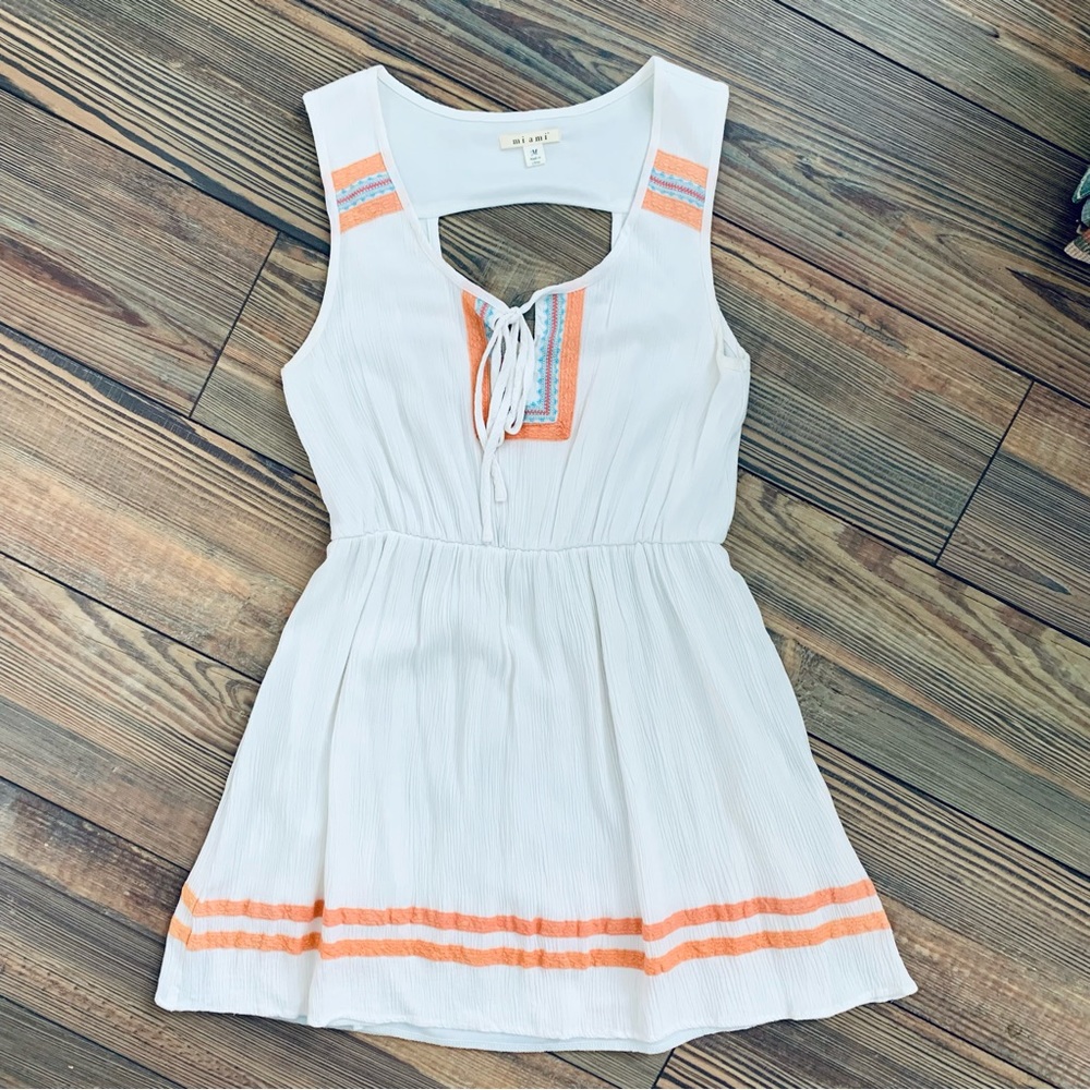 White creamsicle summer dress